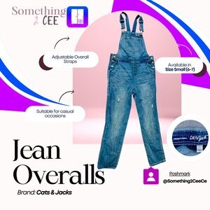 Teen Girl Cat & Jack Jean Overalls
Size 10/12